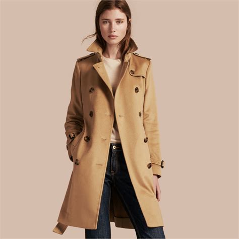 womens burberry kensington trench coat|Burberry kensington cashmere trench coat.